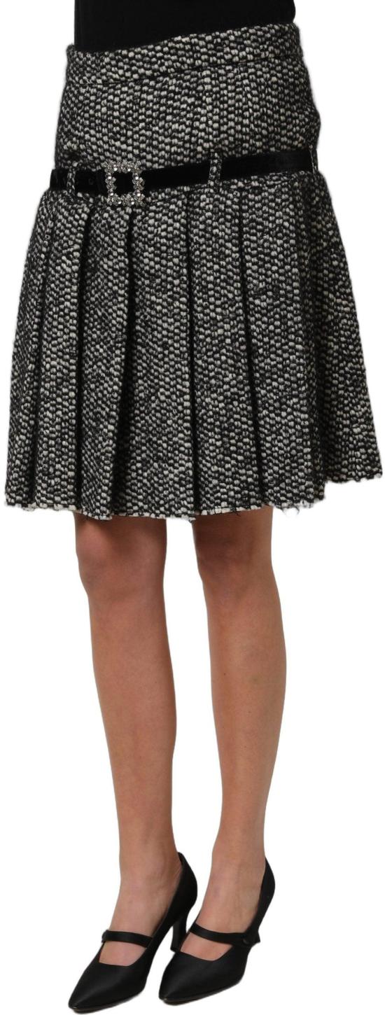26FW 돌체앤가바나 미디 스커트 15798355231006 BLACK - DOLCE & GABBANA