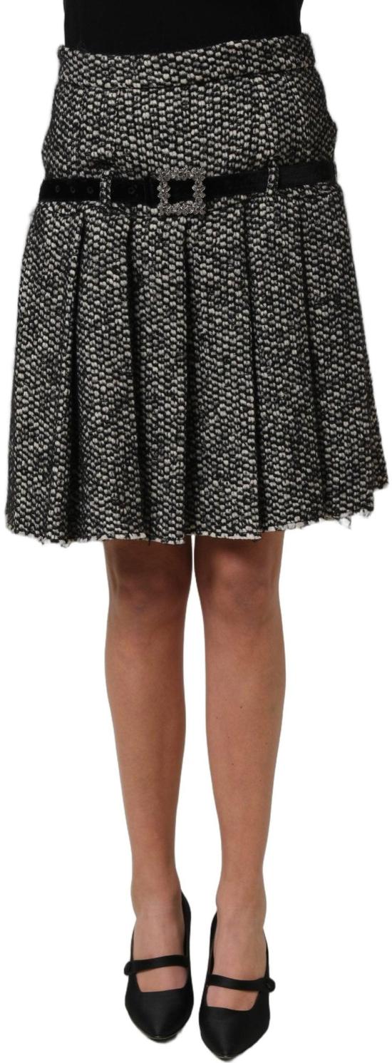 26FW 돌체앤가바나 미디 스커트 15798355231006 BLACK - DOLCE & GABBANA