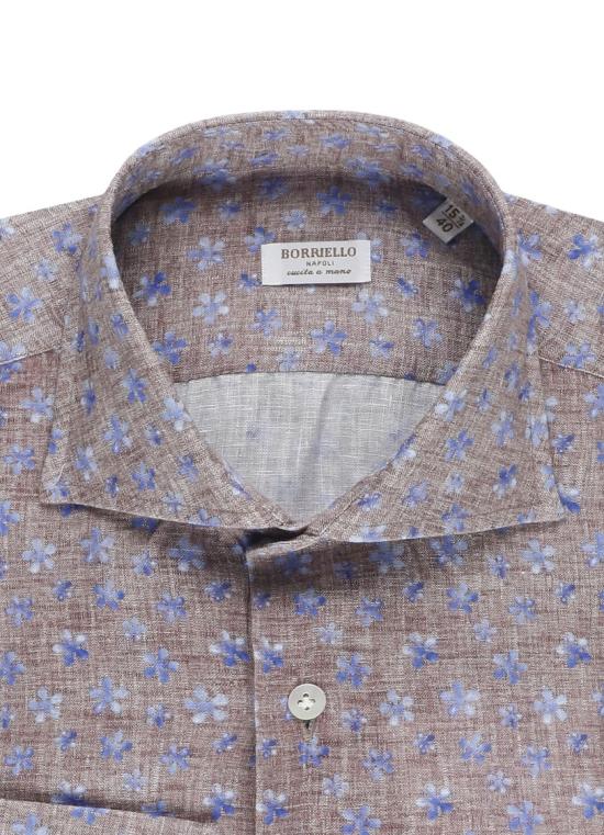 26SS 보리엘로 셔츠 22049 4MARECHIARO Brown - BORRIELLO