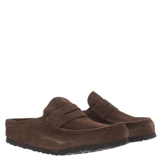 26FW 버켄스탁 네이플스 랩드 스웨이드 뮬 1031701CARAFE Brown - BIRKENSTOCK