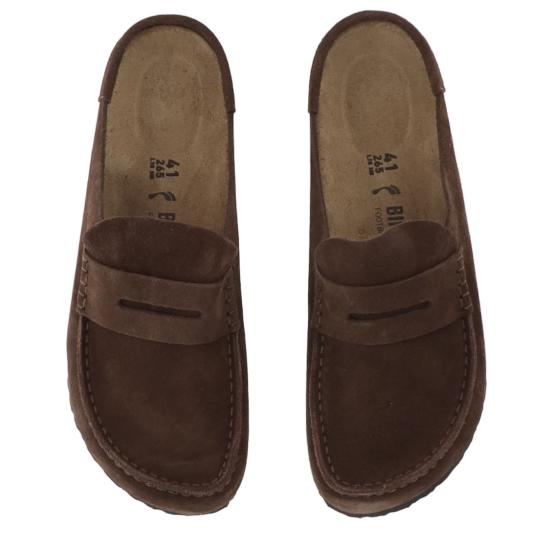 26FW 버켄스탁 네이플스 랩드 스웨이드 뮬 1031701CARAFE Brown - BIRKENSTOCK