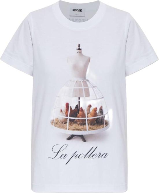 26FW 모스키노 탑 A070954411001 WHITE