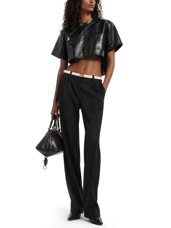 26SS 발렌시아가 슬림 테일러드 팬츠 872125 TJT211000 BLACK