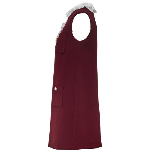 26FW 셀프 포트레이트 원피스 PF26001SB Burgundy - SELF PORTRAIT