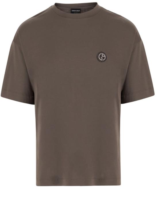 26FW 조르지오 아르마니 반팔 티셔츠 GM003990TE19974U6199 Brown