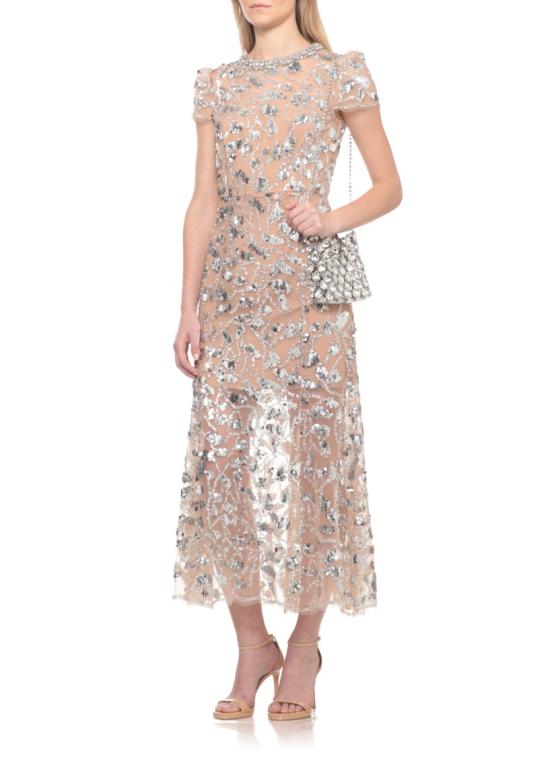 26FW 셀프 포트레이트 원피스 PF26129MSLSILVER SEQUIN EMBELLISHEDSILVER - SELF PORTRAIT