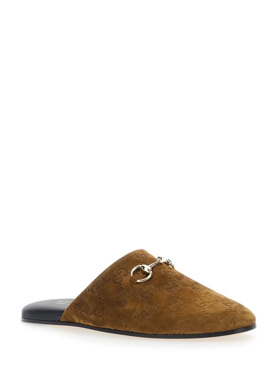 25FW 구찌 홀스빗 스웨이드 뮬 849565 BROWN - GUCCI