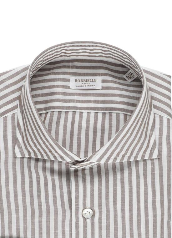26SS 보리엘로 셔츠 22026 4MARECHIARO Brown - BORRIELLO