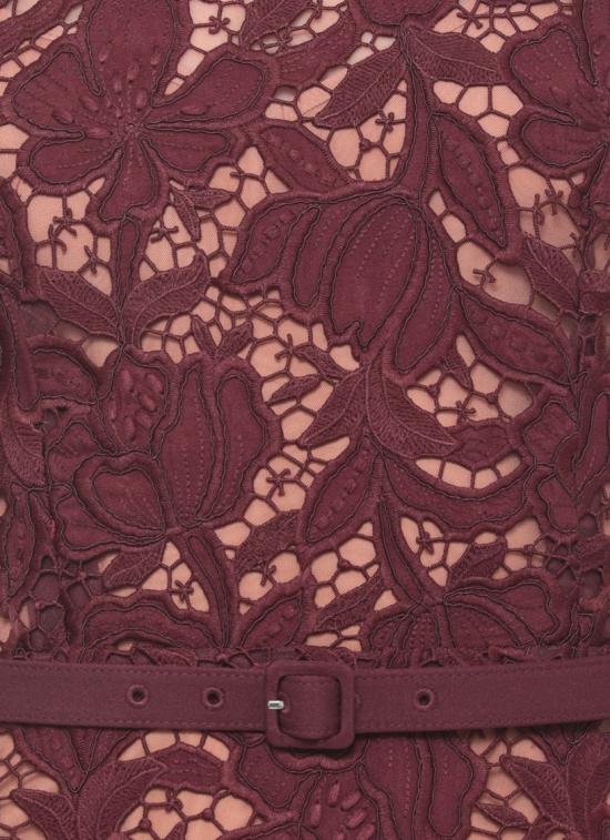 26FW 셀프 포트레이트 원피스 PF26107MBUBURGUNDY LACE MIDIBURGUNDY - SELF PORTRAIT
