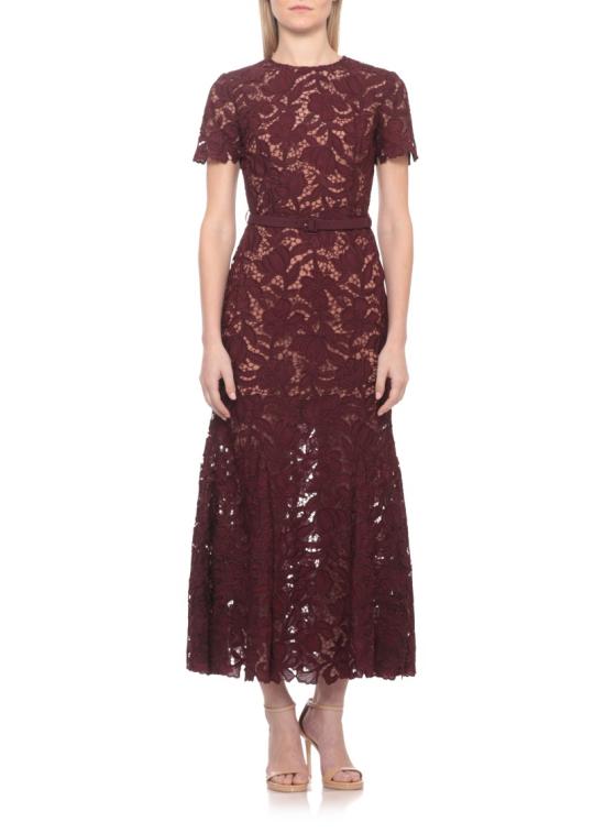 26FW 셀프 포트레이트 원피스 PF26107MBUBURGUNDY LACE MIDIBURGUNDY - SELF PORTRAIT