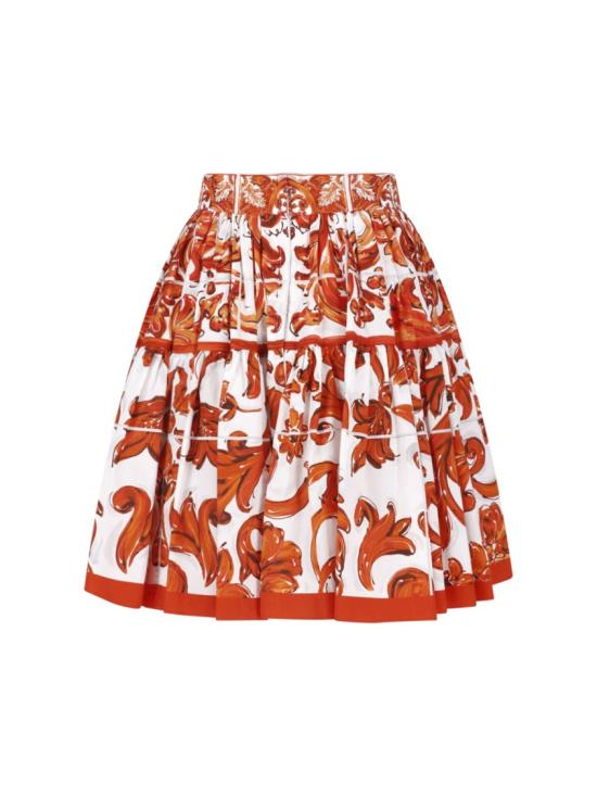 26FW 돌체앤가바나 스커트 F4CB1T GDDRLS9000 Orange - DOLCE & GABBANA