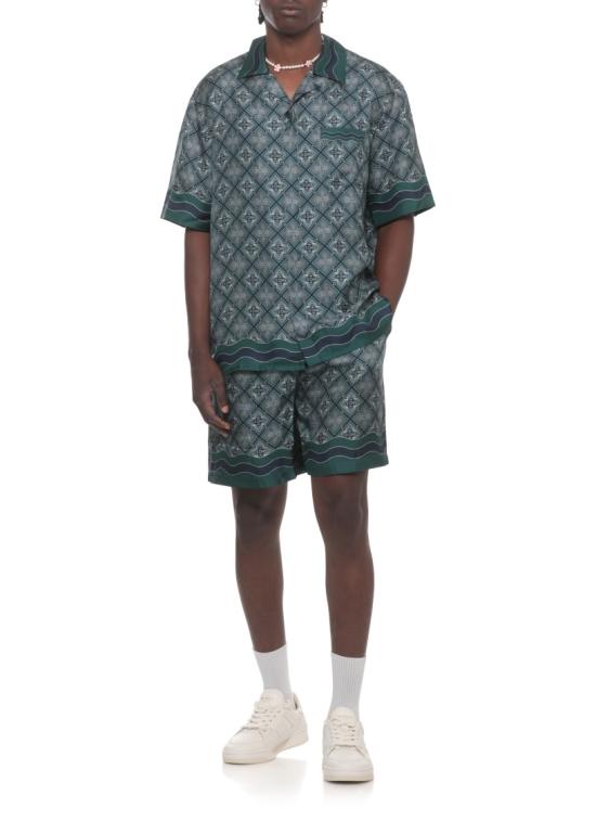 26FW 카사블랑카 셔츠 MPF26SH00308SILK TWILL Green - CASABLANCA