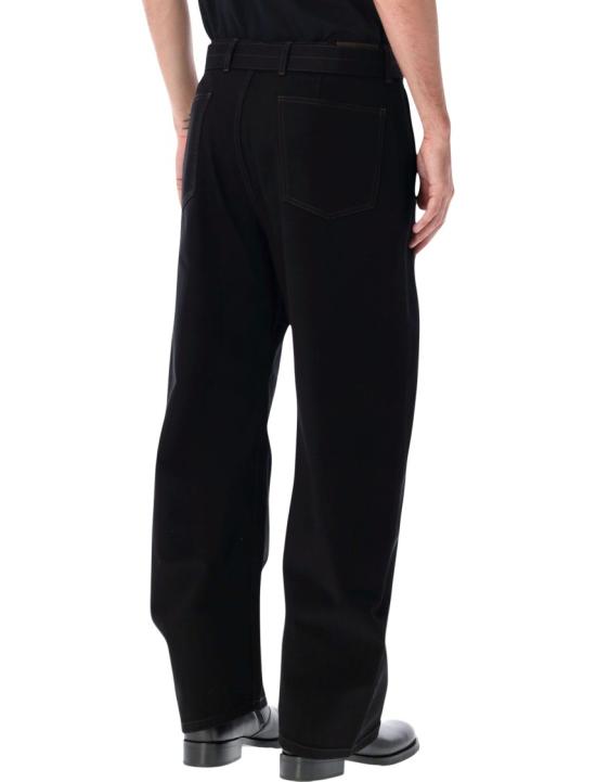26FW 르메르 트위스트 벨티드 팬츠 PA326LD1055BK999 Black - LEMAIRE