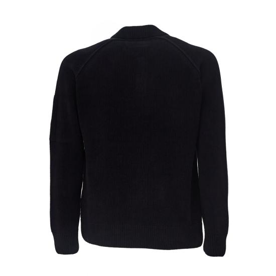 26FW 씨피 컴퍼니 셔닐 코튼 폴로 니트 셔닐 코튼 폴로 니트 21CMKN198A005558G Blue - C.P. COMPANY