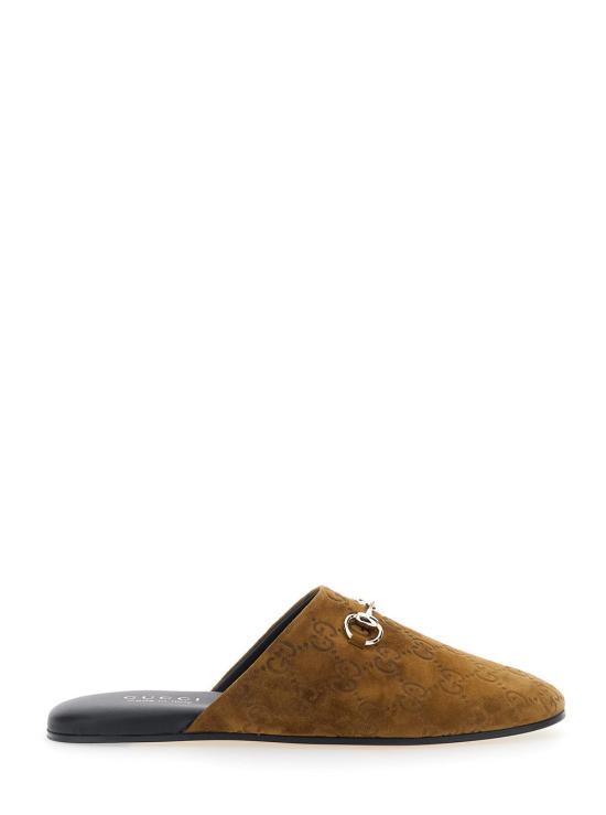 25FW 구찌 홀스빗 스웨이드 뮬 849565 BROWN