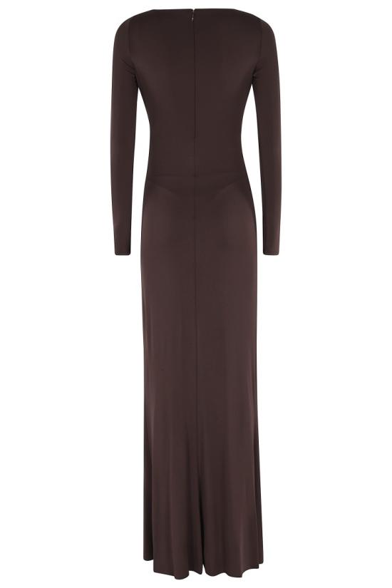 26SS 엘리자베타프랜치 롱 원피스 ABR1461E2 098 Brown - ELISABETTA FRANCHI