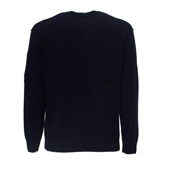 26FW 씨피 컴퍼니 램스울 GRS 크루넥 렌즈 스웨터 RFCMKN707A110149A Blue - C.P. COMPANY