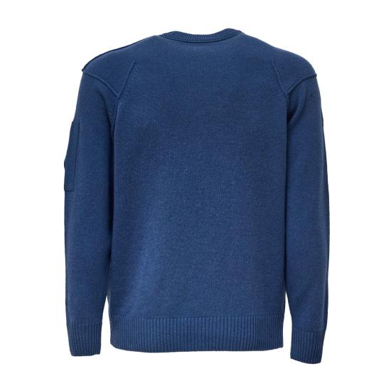 26FW 씨피 컴퍼니 니트웨어 21CMKN707A110149A Blue - C.P. COMPANY