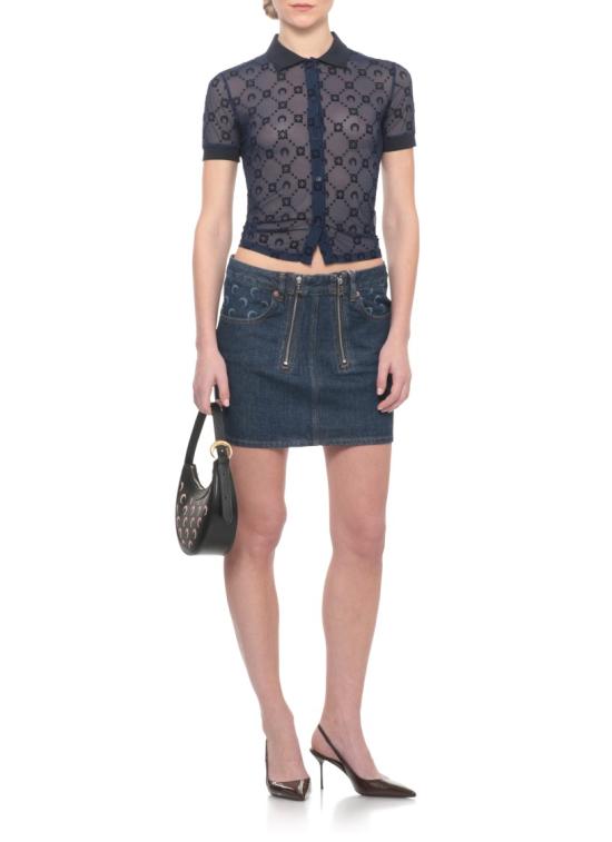 26SS 마린세르 탑 WSI037ACJER0005BL90 Blue - MARINE SERRE