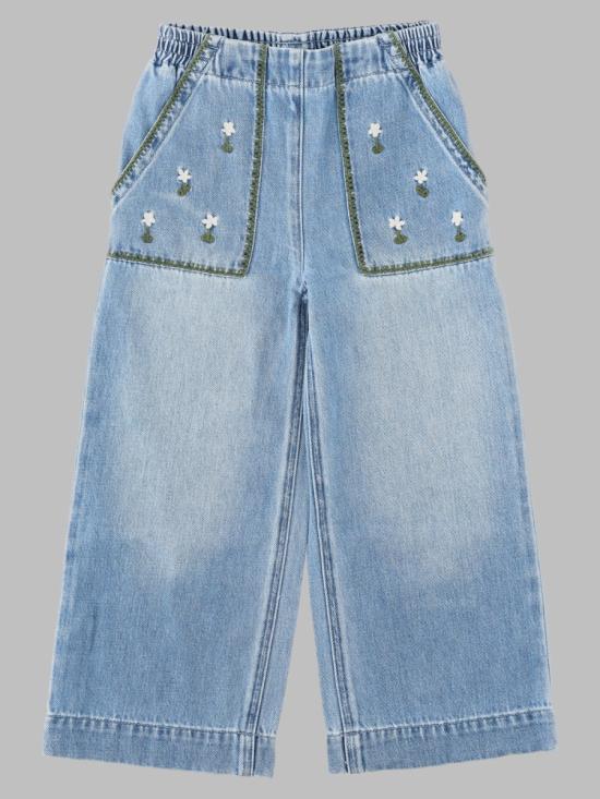 26FW [키즈] 스텔라 맥카트니 스트레이트 팬츠 TZ6C00K Z0746606 BLUE