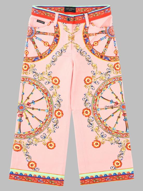 26FW [키즈] 돌체앤가바나 스트레이트 팬츠 L53F04K LDE05S9000 MULTICOLOUR