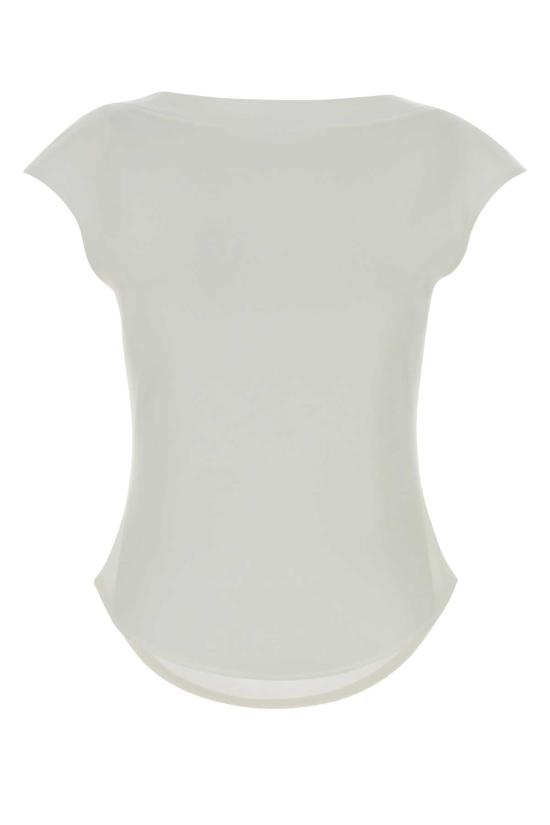 26FW 알라이아 반팔 티셔츠 AA9I0021J095C 000 White