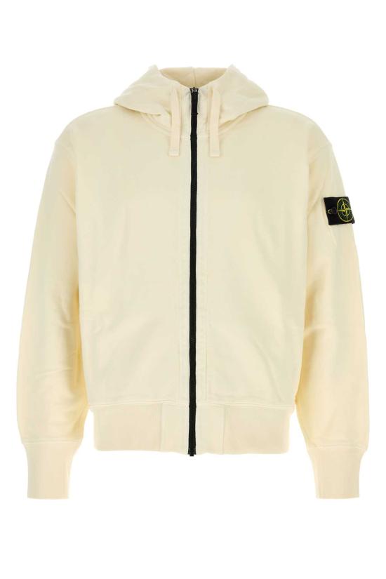 26FW 스톤 아일랜드 오가닉 코튼 플리스 와펜 집업 후드 티셔츠 L2S156100009S0051 V0093 Yellow