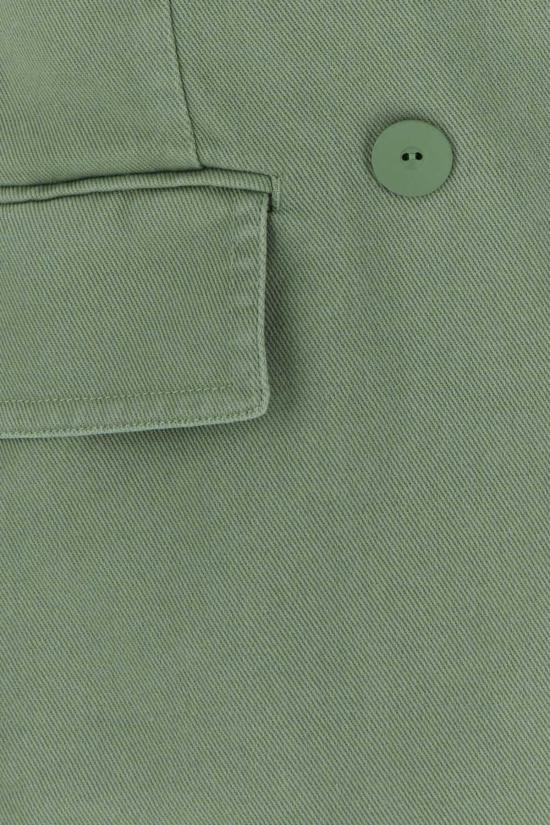 막스마라 제노비아 코튼 드릴 더블브레스트 자켓 2310413538600 008 GREEN - MAX MARA