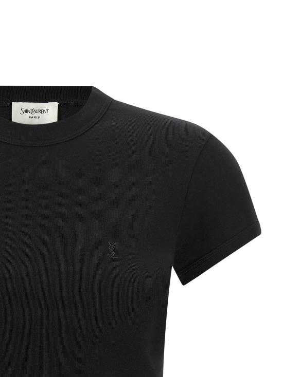26FW 생로랑 폴로 티셔츠 SA341030BM BLACK - SAINT LAURENT