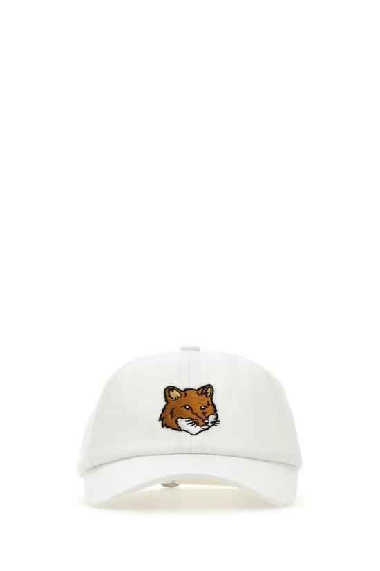26SS 메종키츠네 라지 폭스 헤드 6P 캡 MM06103WW0096 P100 WHITE