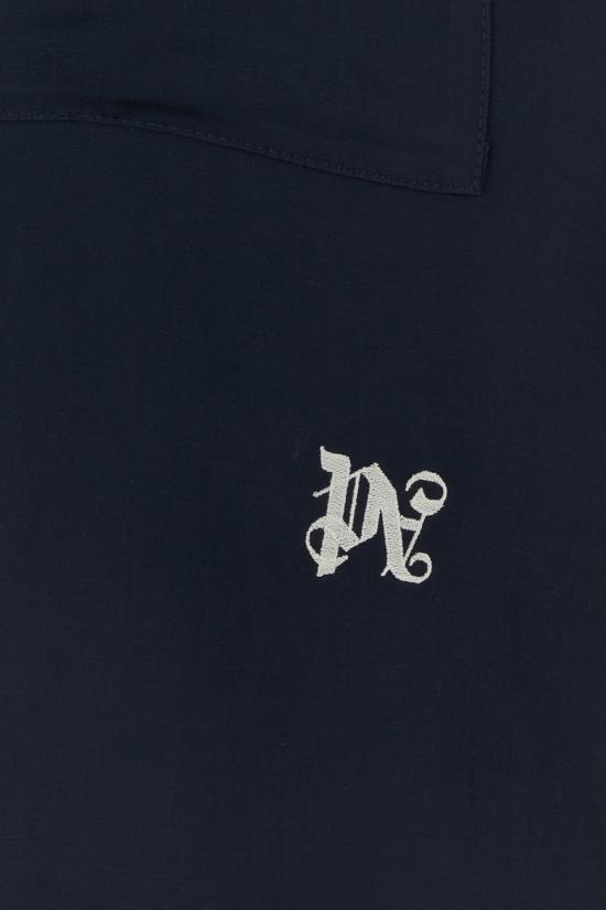  팜앤젤스 셔츠 PWGG005S24FAB002 4603 NAVY - PALM ANGELS
