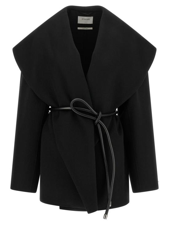 26FW 스포트막스 코트 SP341224BM BLACK
