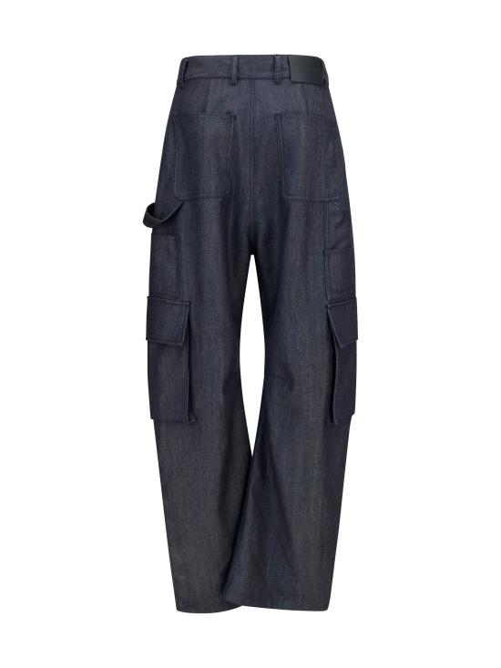 26FW 발렌시아가 유틸리티 울 카고 팬츠 A002ADTUT44 4100 DARK NAVY - BALENCIAGA