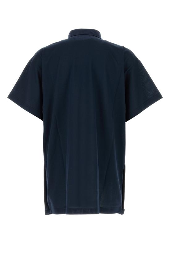  발렌시아가 코튼 폴로 티셔츠 813299TRVW4 8065 NAVY - BALENCIAGA