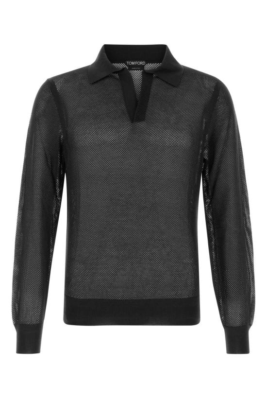 26SS 톰포드 폴로 티셔츠 KPL054YMC046 NAA BLACK
