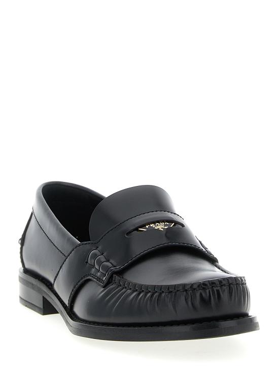 25FW 프라다 플랫 슈즈 PR325697BM BLACK - PRADA