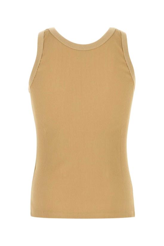  펜디 민소매 티셔츠 FY1278AU9K F0QWN BEIGE - FENDI
