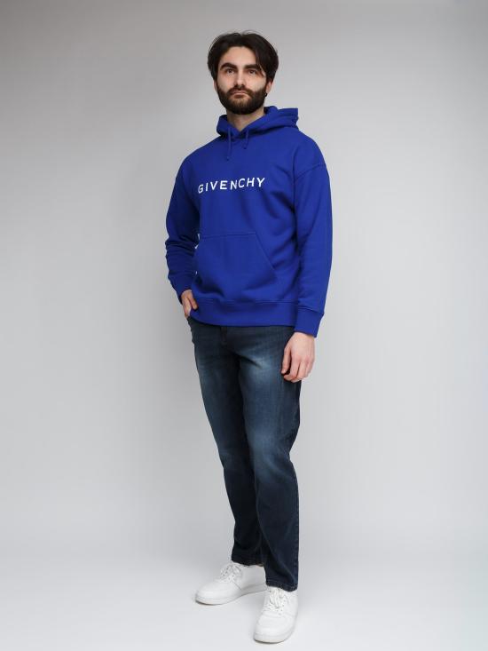  지방시 후드 티셔츠 GIBMJ0HC3YAC426SG BLUE - GIVENCHY