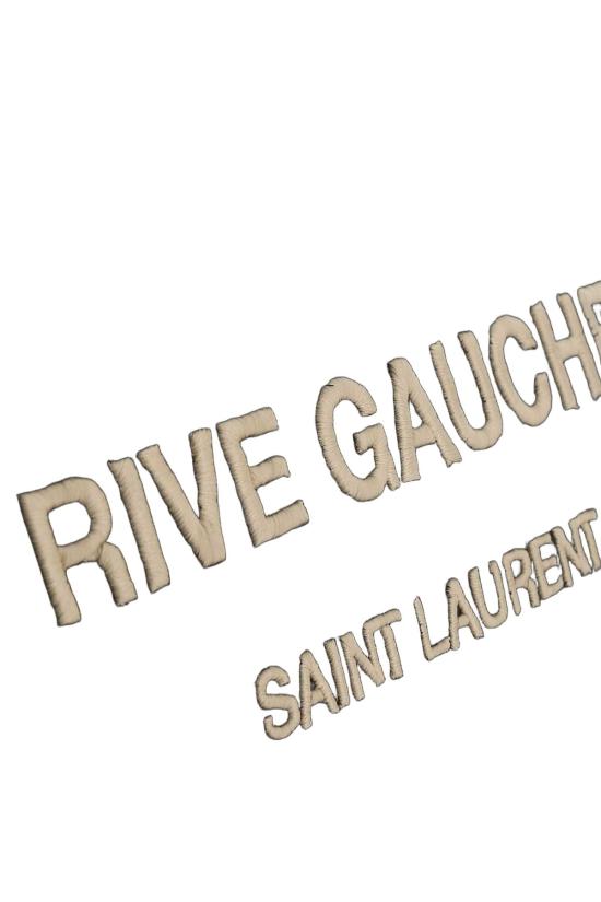  생로랑 리브 고쉬 라지 토트백 자수 라피아 앤 레더 5094152M21E 1050 BLACK - SAINT LAURENT