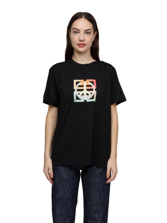  지방시 폴로 티셔츠 GIBW707Z3Z9Y001SG BLACK - GIVENCHY
