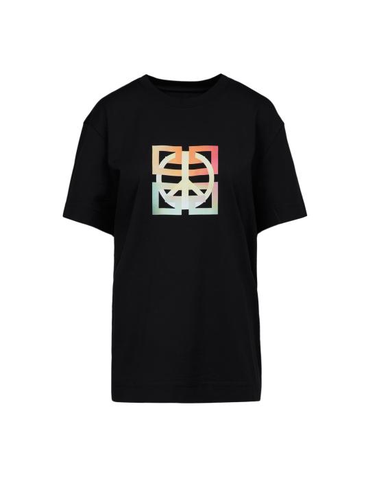  지방시 폴로 티셔츠 GIBW707Z3Z9Y001SG BLACK
