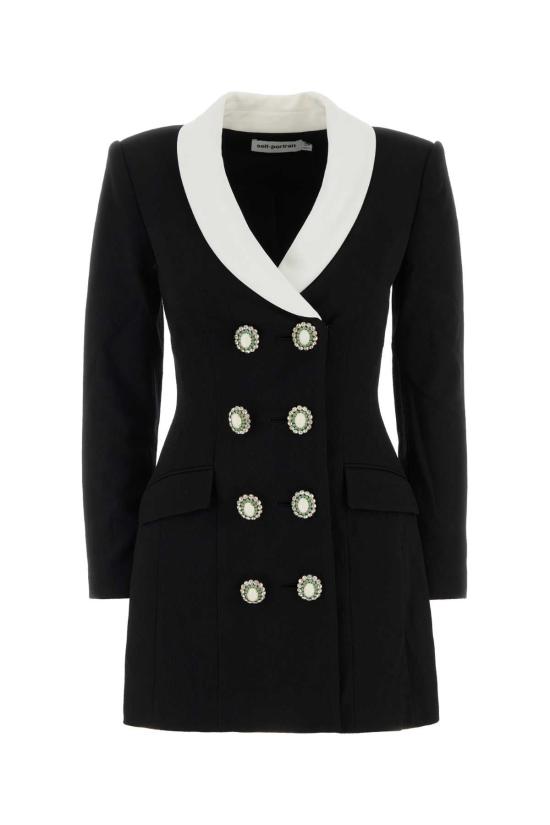 26FW 셀프 포트레이트 원피스 AW26054SB BLACK