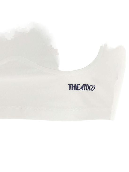 26FW 디 아티코 폴로 티셔츠 TH337674BM WHITE - THE ATTICO