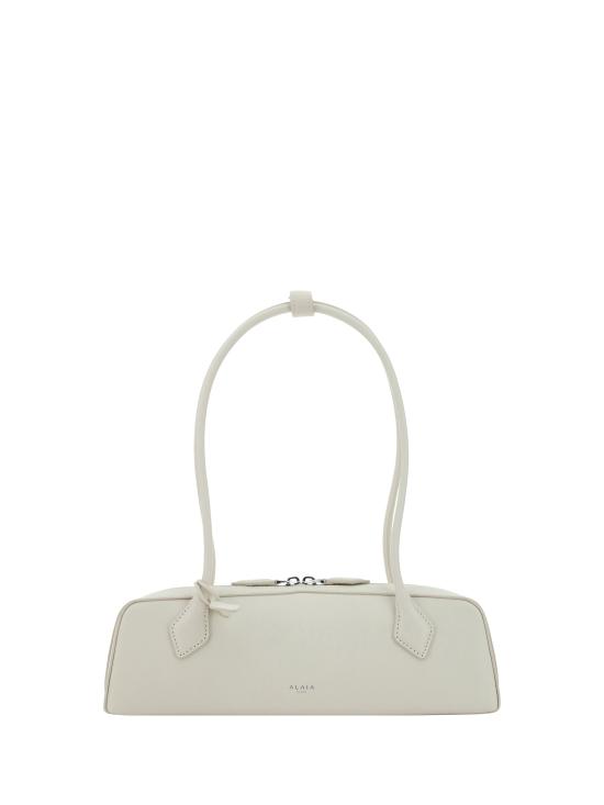 26SS 알라이아 르 테켈 미디움 레더 숄더백 AA1S06033CA212 WHITE - ALAIA