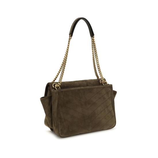 26FW 생로랑 니키 트리파우치 스웨이드 숄더백 SA8129431U8073212BB BROWN - SAINT LAURENT