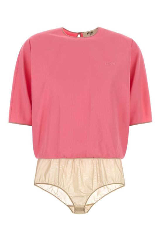 26SS 펜디 바디수트 티셔츠 FS8344AW9B F1W0E PINK