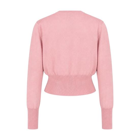26FW 비비안웨스트우드 베아 크롭드 가디건 1803002U Y005E G406 pink - VIVIENNE WESTWOOD