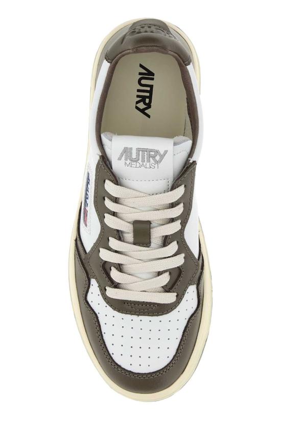 26FW 오트리 메달리스트 로우 레더 스니커즈 AULW WB68 WHITE - AUTRY