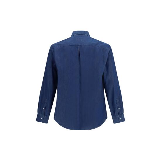 26SS 브루넬로 쿠치넬리 셔츠 BRMR6830621C003BB BLUE - BRUNELLO CUCINELLI