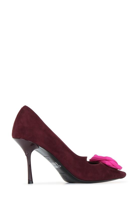 26FW 로저비비에 힐/펌프스 RVW80743560UVN 1VD8 BURGUNDY - ROGER VIVIER